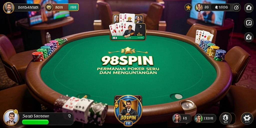 Tampilan gameplay menarik dari 98SPIN dalam permainan Poker.