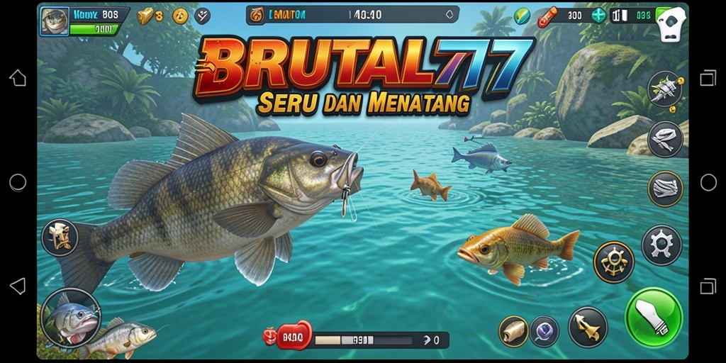 Pengalaman memancing yang seru dan realistis di BRUTAL77.