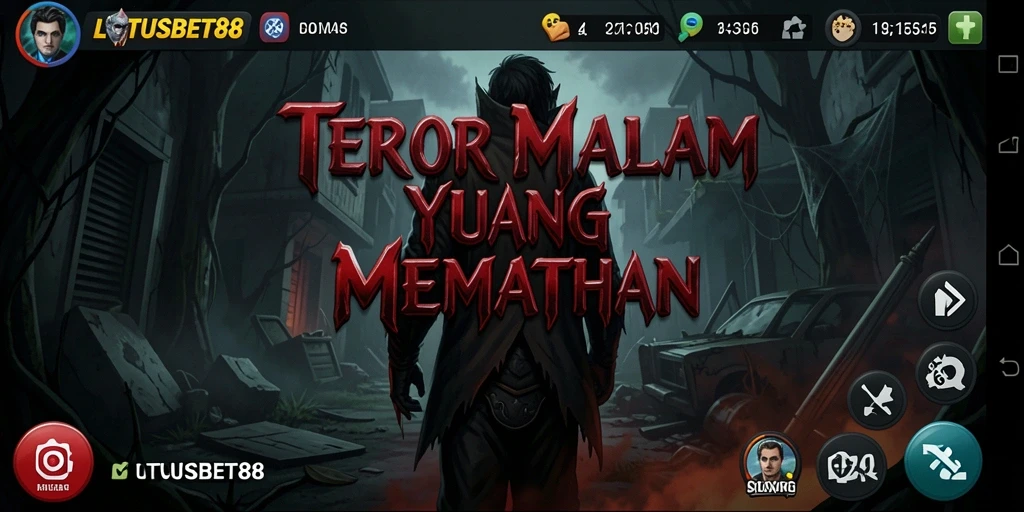 Screenshot gameplay LOTUSBET88 dengan suasana Horror yang menegangkan.