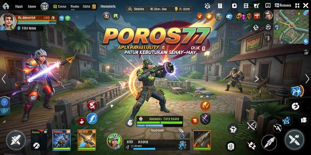 Tampilan utama POROS77 yang memudahkan navigasi fitur-fitur Utility.