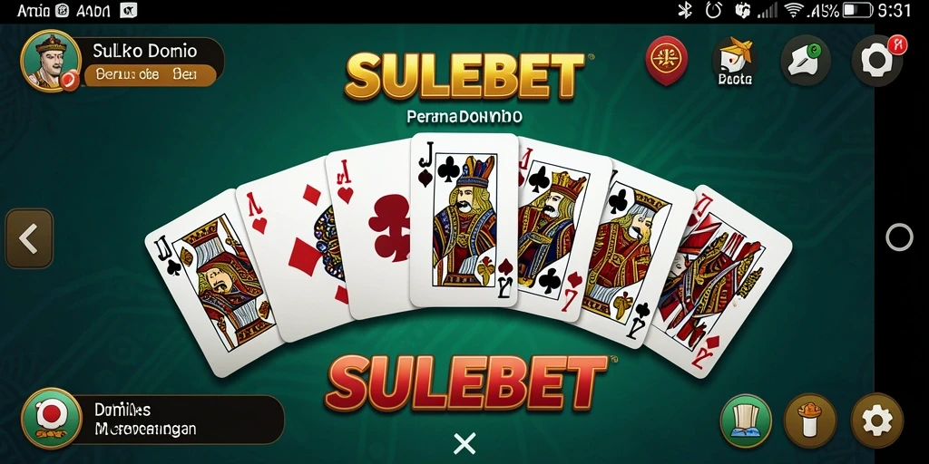 Tampilan mobilisasi permainan Domino di SULEBET.